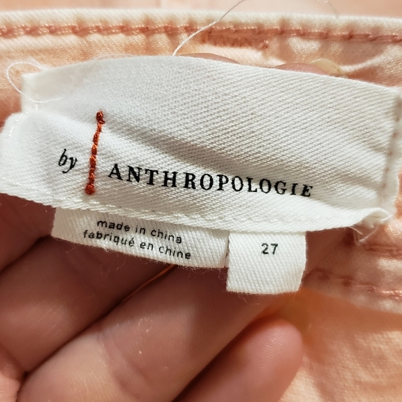 Anthropologie Peach The Wanderer size 27 Straight Leg Pants - Picture 7 of 9